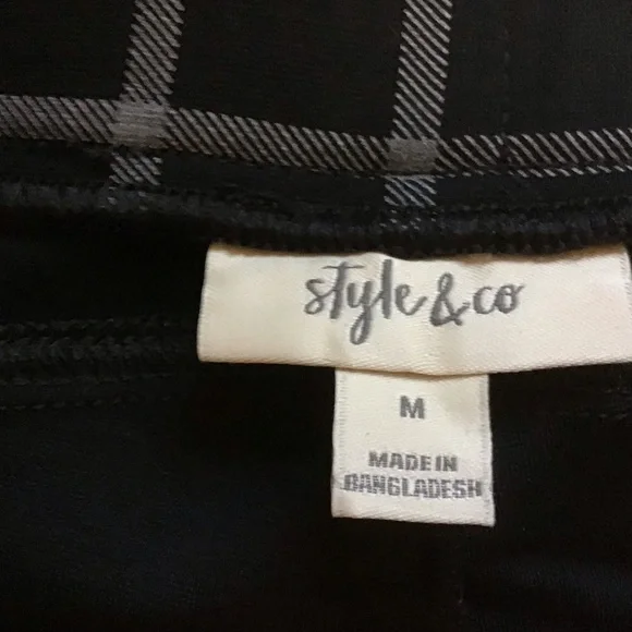 NWT Women’s Plaid Ponté-Knit Boot-Cut Pull-On Pants - Picture 10 of 16